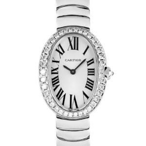 カルティエ - ベニュワール SM ベゼルダイヤ | CARTIER | WB520006 | WG シルバー文字盤 クォーツ ブレスレット | 中古