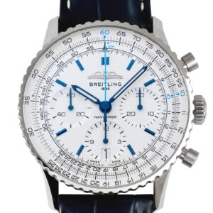ブライトリング - ナビタイマー B01 クロノグラフ 41 ブティック限定 | BREITLING | AB0139A71G1P1 | SS シルバー文字盤 自動巻き レザー | 中古