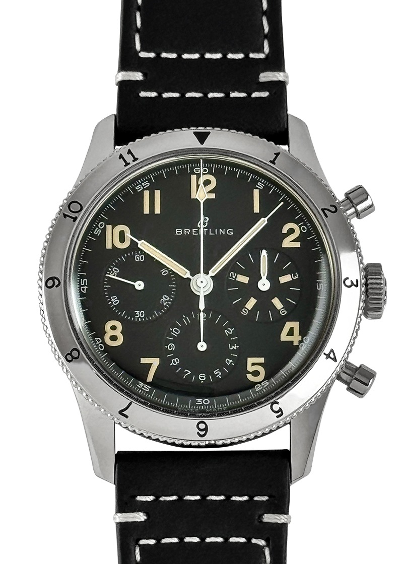 ブライトリング - アヴィ REF.765 1953 リ・エディション | BREITLING | AB0920131B1X1 | SS 黒文字盤 手巻き レザー | 中古