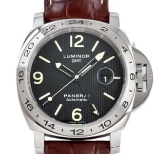 オフィチーネパネライ - ルミノール GMT | OFFICINE PANERAI | PAM00029 | SS 黒文字盤 自動巻き レザー | 中古