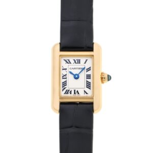 カルティエ - タンクルイ カルティエ ミニ | CARTIER | WGTA0352 | YG シルバー文字盤 クォーツ レザー