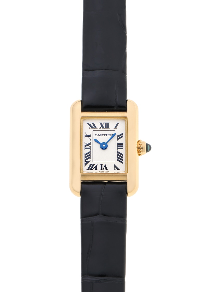 カルティエ - タンクルイ カルティエ ミニ | CARTIER | WGTA0352 | YG シルバー文字盤 クォーツ レザー