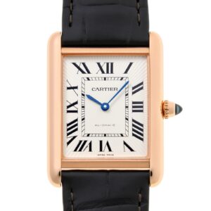 カルティエ - タンクルイ カルティエ LM | CARTIER | WGTA0346 | RG シルバー文字盤 自動巻き レザー
