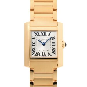 カルティエ - タンクフランセーズ SM | CARTIER | WGTA0114 | YG シルバー文字盤 クォーツ ブレスレット