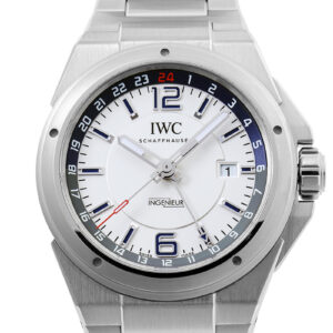 IWC - インヂュニア デュアルタイム | INTERNATIONAL WATCH COMPANY | IW324404| SS 白文字盤 自動巻き ブレスレット | 中古
