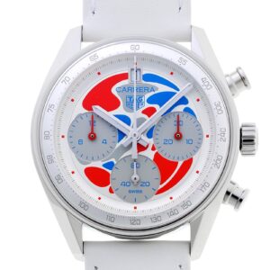 タグホイヤー - カレラ クロノグラフ EXPO2025 大阪リミテッドエディション | TAG HEUER | CBS221C.FC6619 | SS 白文字盤 自動巻き レザー | 委託品 | 未使用品