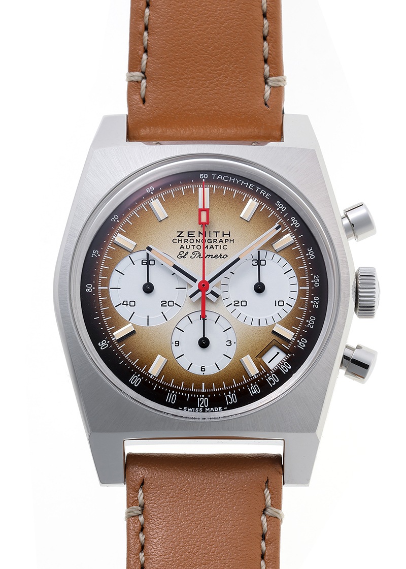 ゼニス - クロノマスター リバイバル エルプリメロ A385 | ZENITH | 03.A384.400/385.C855 | SS ブラウン文字盤 自動巻き レザー | 未使用品