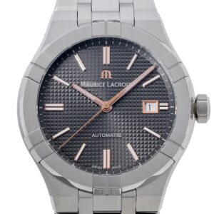 モーリス ラクロア - アイコン オートマティック デイト | MAURICE LACROIX | AI6008-SS002-331-1 | SS グレー文字盤 自動巻き ブレスレット | 未使用品
