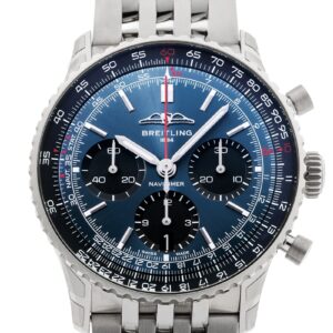 ブライトリング - ナビタイマー B01 クロノグラフ | BREITLING | AB0139241C1A1(AB0139) | SS ブルー文字盤 自動巻き ブレスレット | 未使用品