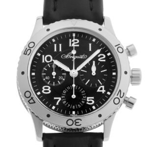 ブレゲ - アエロナバル | BREGUET | 3800ST/92/9W6 | SS 黒文字盤 自動巻き レザー | 中古