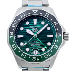 タグホイヤー - アクアレーサー プロフェッショナル 300 GMT | TAG HEUER | WBP5115.BA0013 | SS グリーン文字盤 自動巻き ブレスレット | 未使用品