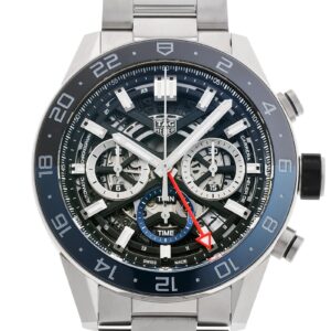 タグホイヤー - カレラ クロノグラフ キャリバーホイヤー02 | TAG HEUER | CBG2A1Z.BA0658 | SS 黒文字盤 自動巻き ブレスレット | 未使用品
