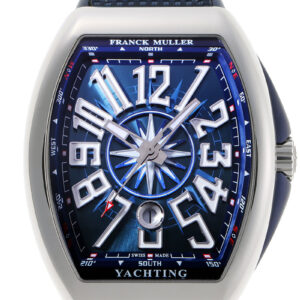 フランクミュラー - ヴァンガード ヨッティング | FRANCK MULLER | V45SCDT YACHTING | SS ブルー文字盤 自動巻き ラバーアリゲーター