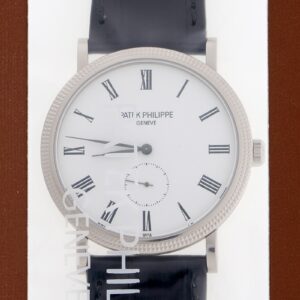 パテックフィリップ - カラトラバ | PATEK PHILIPPE | 5119G-001 | WG 白文字盤 手巻き レザー | 中古