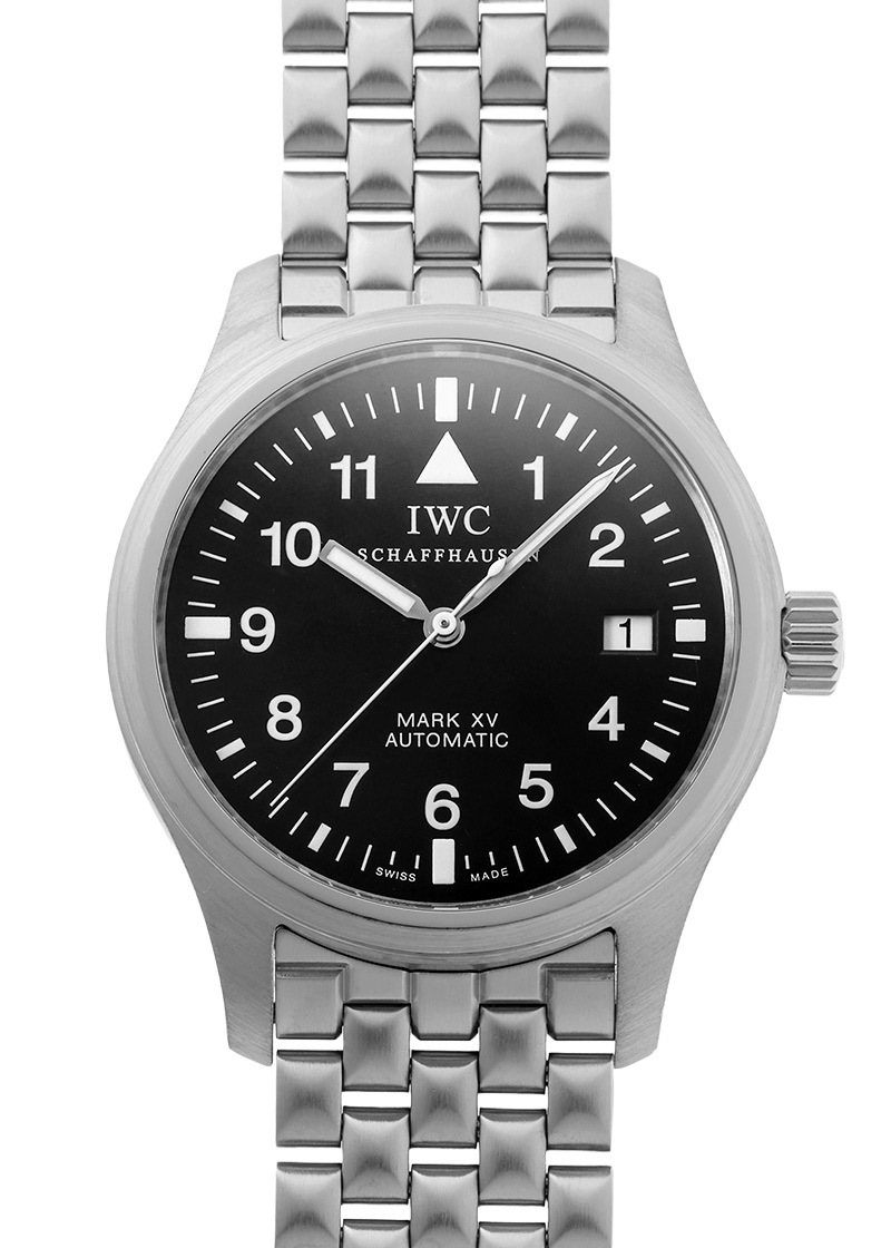 IWC - パイロットウォッチ マークXV(マーク15) 中期ブレスレット | INTERNATIONAL WATCH COMPANY | IW325307(3253-007) | SS 黒文字盤 自動巻き ブレスレット | 中古