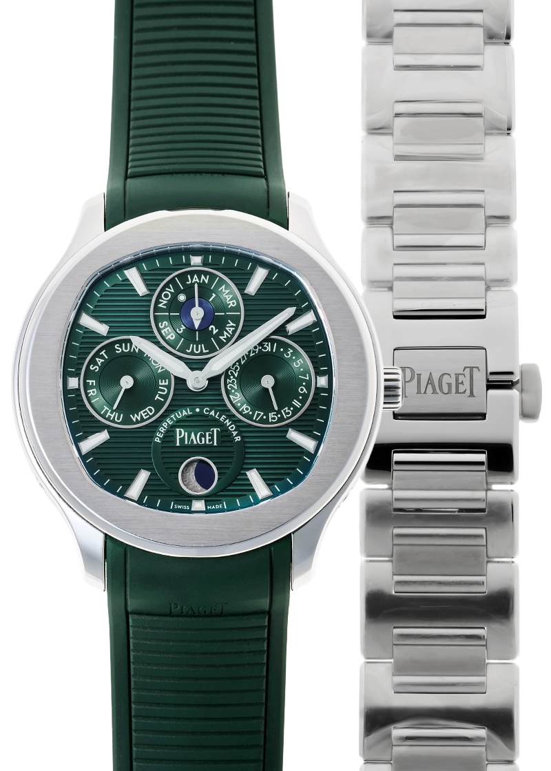 ピアジェ - ポロ パーペチュアルカレンダー ウルトラシン | PIAGET | G0A48005(P11807) | SS グリーン文字盤 自動巻き ラバー | 中古