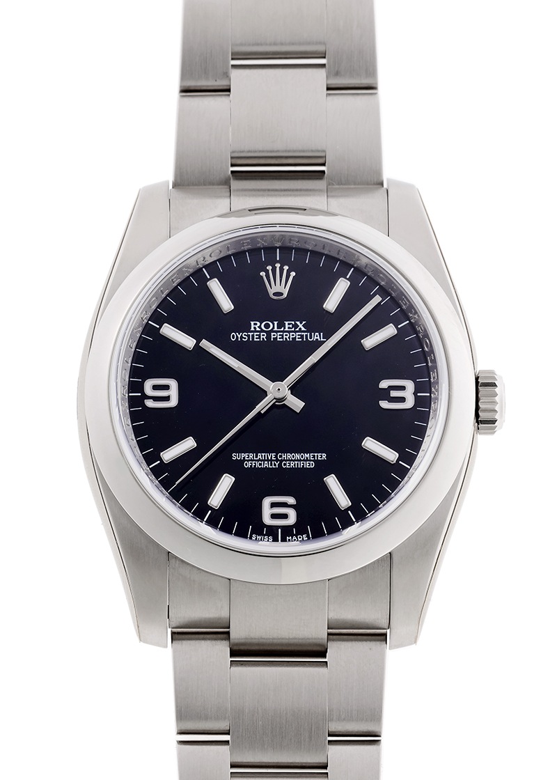ロレックス - オイスター パーペチュアル 日本限定【シール付き デッドストック】 | ROLEX | 116000 | SS 黒文字盤 自動巻き ブレスレット | 委託品 | 未使用品
