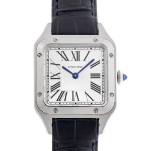 カルティエ - サントス デュモン SM | CARTIER | WSSA0086 | SS シルバー文字盤 クォーツ レザー