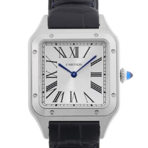 カルティエ - サントス デュモン LM | CARTIER | WSSA0085 | SS シルバー文字盤 クォーツ レザー