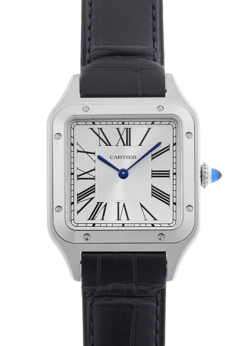 カルティエ - サントス デュモン LM | CARTIER | WSSA0085 | SS シルバー文字盤 クォーツ レザー