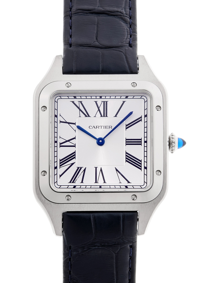 カルティエ - サントス デュモン XL | CARTIER | WSSA0032 | SS シルバー文字盤 手巻き レザー