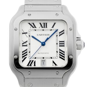カルティエ - サントス ドゥ カルティエ LM | CARTIER | WSSA0018 | SS シルバー文字盤 自動巻き ブレスレット | 中古