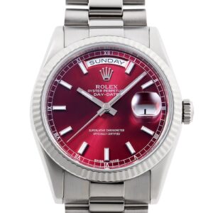 ロレックス - オイスター パーペチュアル デイデイト 【シルバー10P文字盤付】 | ROLEX | 118239 | WG チェリー文字盤 自動巻き ブレスレット | 中古