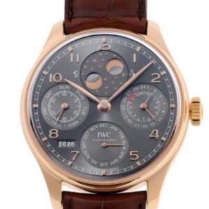 IWC - ポルトギーゼ パーペチュアルカレンダー | INTERNATIONAL WATCH COMPANY | IW503404 | RG グレー文字盤 自動巻き レザー | 中古