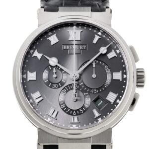 ブレゲ - マリーン クロノグラフ | BREGUET | 5527TI/G2/9WV | TI グレー文字盤 自動巻き レザー | 中古