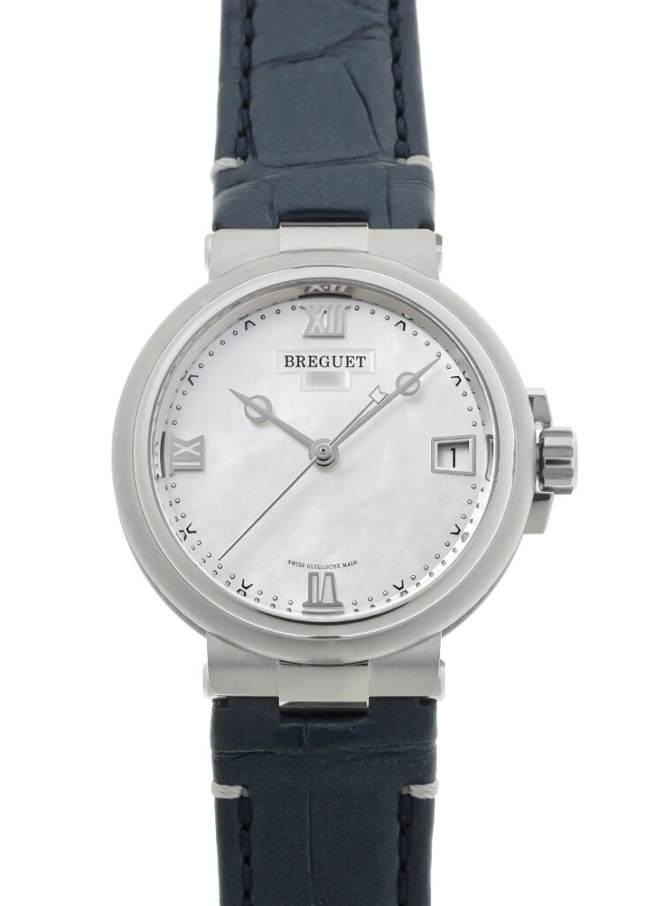 ブレゲ - マリーン レディ | BREGUET | 9517ST/5W/584 | SS ホワイトシェル文字盤 自動巻き レザー | 未使用品