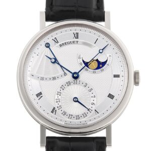 ブレゲ - クラシック パワーリザーブ ムーンフェイズ | BREGUET | 7137BB/11/9V6 | WG シルバー文字盤 自動巻き レザー | 中古