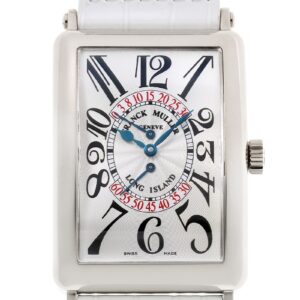 フランクミュラー - ロングアイランド ビーレトログラード セコンド | FRANCK MULLER | 1100DSR | WG シルバー文字盤 自動巻き レザー | 中古