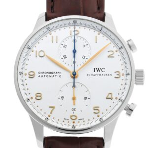 IWC - ポルトギーゼ クロノグラフ | INTERNATIONAL WATCH COMPANY | IW371445 | SS シルバー文字盤 自動巻き レザー | 中古