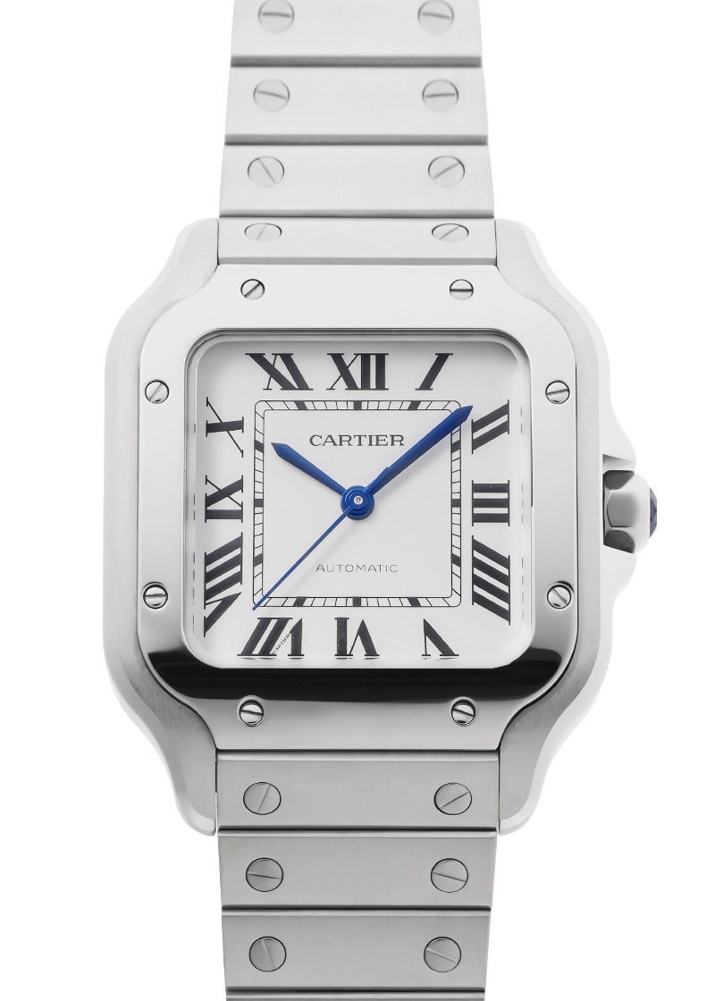 カルティエ - サントス ドゥ カルティエ MM | CARTIER | WSSA0029 | SS シルバー文字盤 自動巻き ブレスレット | 中古