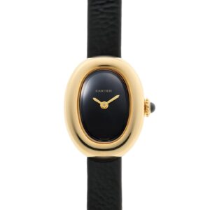 カルティエ - ベニュワール ミニ | CARTIER | WGBA0040 | YG 黒文字盤 クォーツ レザー