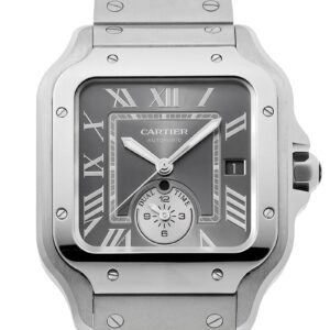 カルティエ - サントス ドゥ カルティエ デュアルタイムゾーン | CARTIER | WSSA0076 | SS グレー文字盤 自動巻き ブレスレット