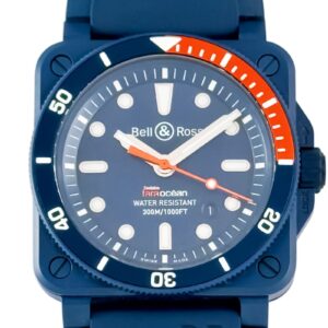 ベル&ロス - BR-03 ダイバー タラ 999本限定 | BELL & ROSS | BR0392-D-TR-CE/SRB | CE ブルー文字盤 自動巻き ラバー | 未使用品