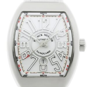 フランクミュラー - ヴァンガード デイト | FRANCK MULLER | V45SCDT | SS 白文字盤 自動巻き ラバーアリゲーター | 中古