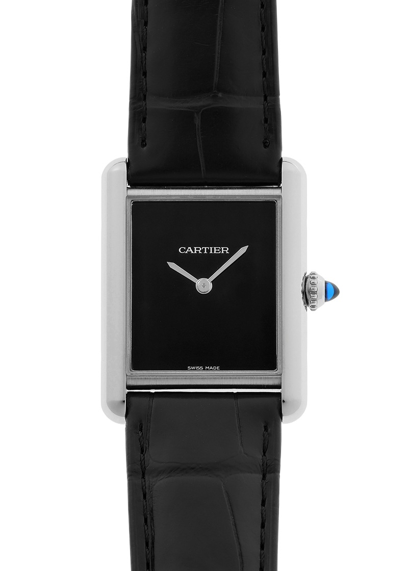 カルティエ - タンクマスト LM | CARTIER | WSTA0072 | SS 黒文字盤 クォーツ レザー | 中古