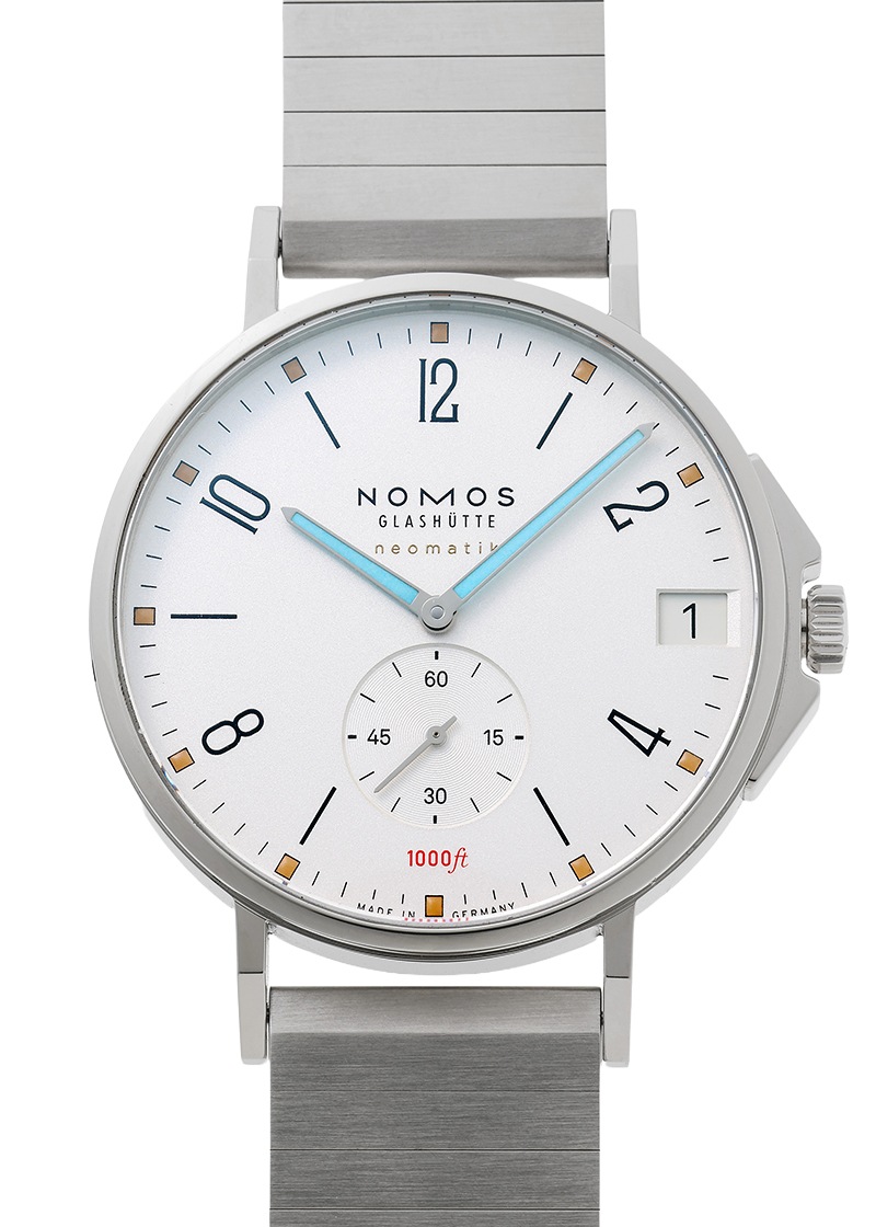 ノモス - グラスヒュッテ タンジェント スポーツ ネオマティック 42 デイト | NOMOS | TNS161011W2M | SS シルバー文字盤 自動巻き ブレスレット | 未使用品