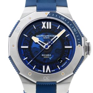 ボーム&メルシェ - リビエラ アズール 300m | BAUME&MERCIER | M0A10716 | SS スケルトン文字盤 自動巻き ラバー | 未使用品