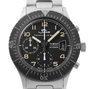 ジン - 156.1.E 世界限定300本 | SINN | 156.1.E | SS 黒文字盤 自動巻き ブレスレット | 未使用品