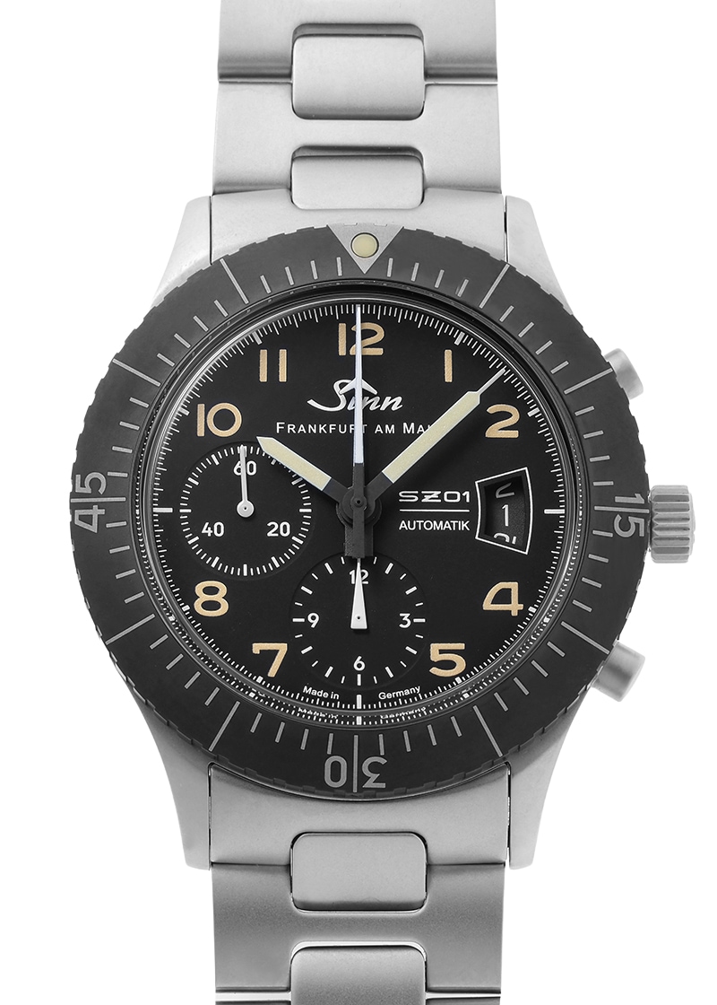 ジン - 156.1.E 世界限定300本 | SINN | 156.1.E | SS 黒文字盤 自動巻き ブレスレット | 未使用品