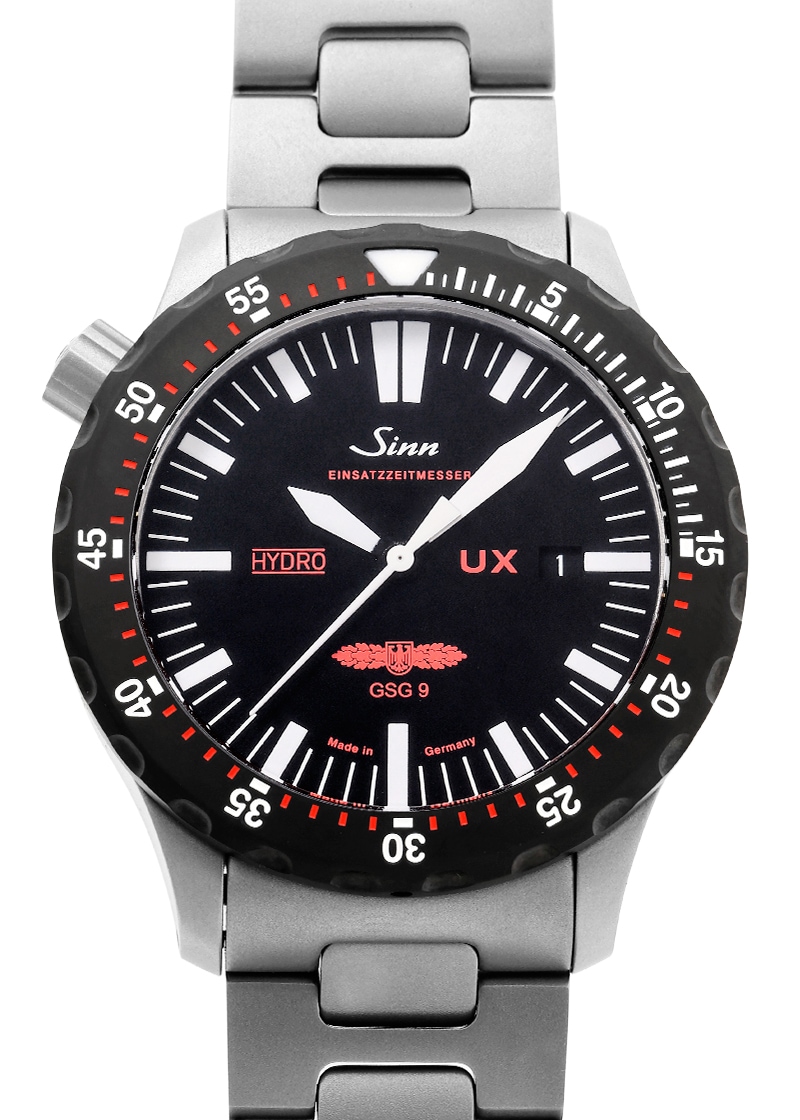 ジン - UX.GSG9 | SINN | UX.GSG9.SDR 3M | SS 黒文字盤 クォーツ ブレスレット | 未使用品
