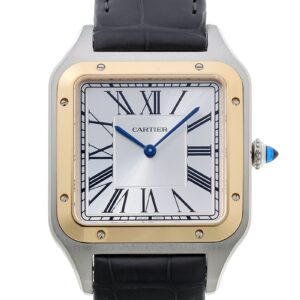 カルティエ - サントス デュモン XL | CARTIER | W2SA0034 | YG&SS シルバー文字盤 手巻き レザー