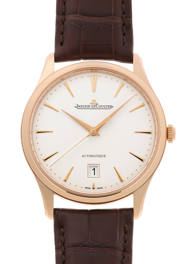 ジャガールクルト - マスターウルトラスリム デイト | JAEGER LECOULTRE | Q1232510 | PG アイボリー文字盤 自動巻き レザー | 委託品 | 中古