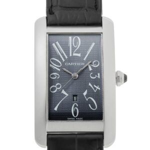 カルティエ - タンクアメリカン LM | CARTIER | W2605229 | WG グレー文字盤 自動巻き レザー | 中古