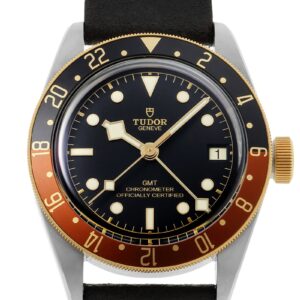 チューダー - ブラックベイ GMT S&G | TUDOR | M79833MN-0003 | YG&SS 黒文字盤 自動巻き レザー | 中古