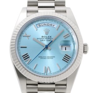 ロレックス - オイスター パーペチュアル デイデイト 40 | ROLEX | 228236 | PT アイスブルー文字盤 自動巻き ブレスレット | 未使用品