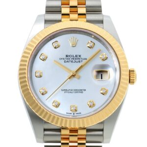 ロレックス - オイスター パーペチュアル デイトジャスト 41 | ROLEX | 126333NG | YG&SS シェル/10P文字盤 自動巻き ブレスレット | 未使用品